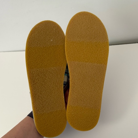 Sanuk You Got My Back Blanket Blue Saddle Mules NWT Size 8 - Picture 4 of 6